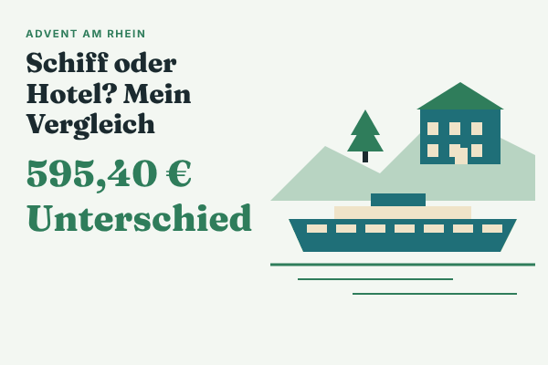 Advent auf dem Rhein: Ich habe eine Flusskreuzfahrt mit einem Hotelwochenende verglichen